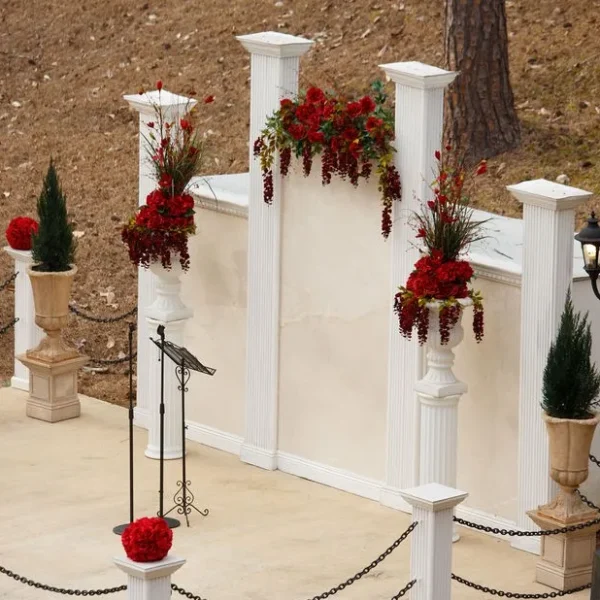 outdoor staging for ceremony